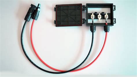 solar junction box wiring|solar panel junction box connection.